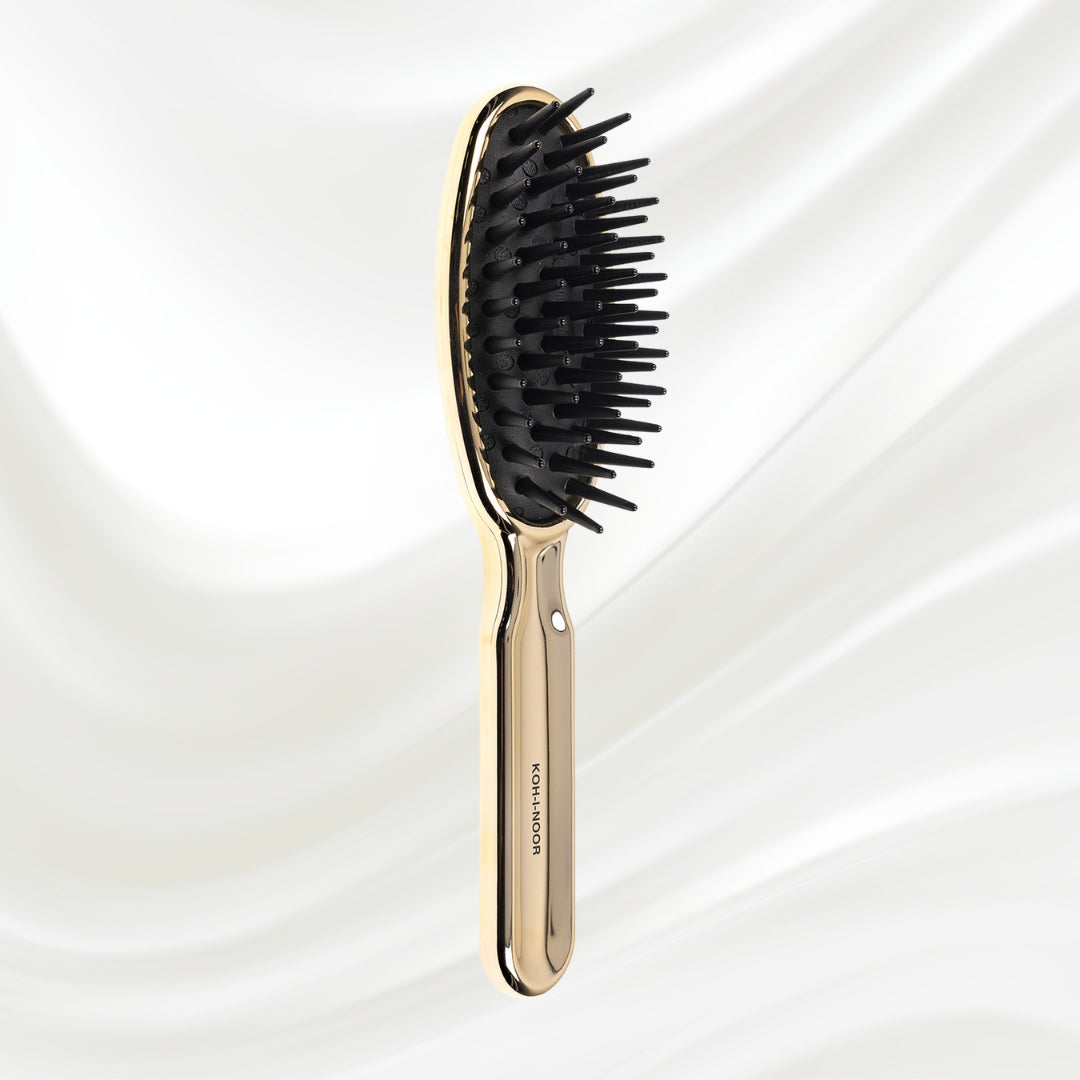 Metallic Pneumatic Detangling Hairbrush KOH-I-NOOR Beauty USA