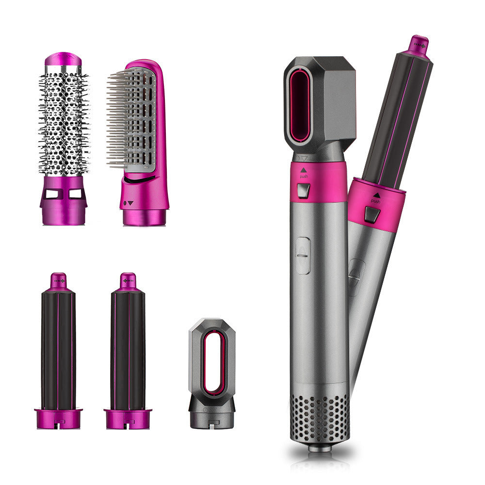 Cross-border Foreign Trade Popular Multi-functional Airy Curl Hot Air Comb Blowing Combs Hair Curler Straight Comb Hair Dryer FLIPSTYLEZLLC