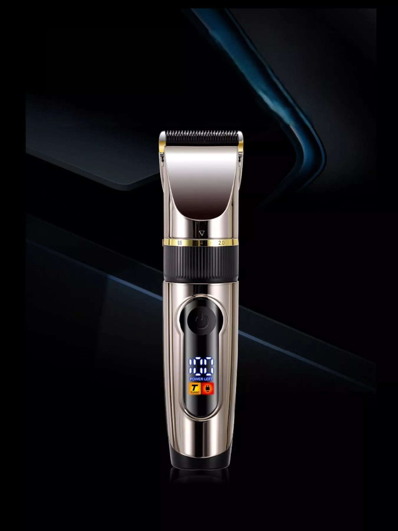 Waterproof Hair Clipper with LED Display Unique Oils