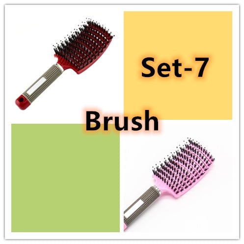 Hairbrush Anti Klit Brushy Haarborstel Women Detangler Hair Brush Bristle Nylon Scalp Massage  Teaser Hair Brush Comb Noventix