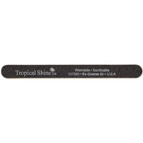 Tropical Shine - #707080 Black File - 080/080 Grit Queen Nails & Beauty Supplies