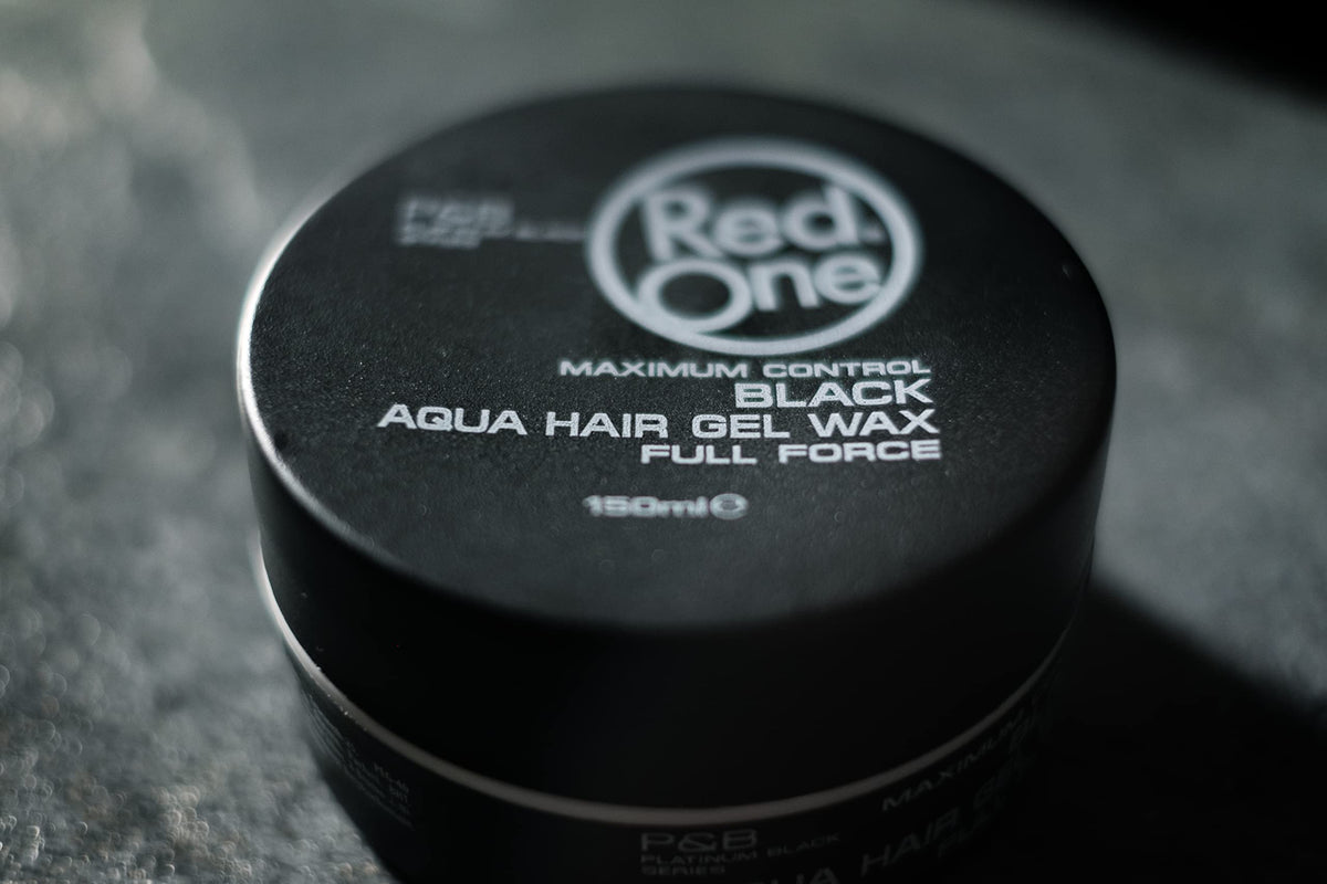 Red One Black Aqua Wax 150ml - Long-Lasting Hold | Hair Styling Beauty Care Bag