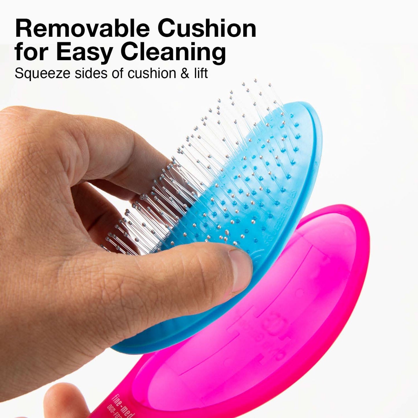 Olivia Garden OG Detangler Brush OGD-M03 (Medium-Thick - Pink) The Beauty Box