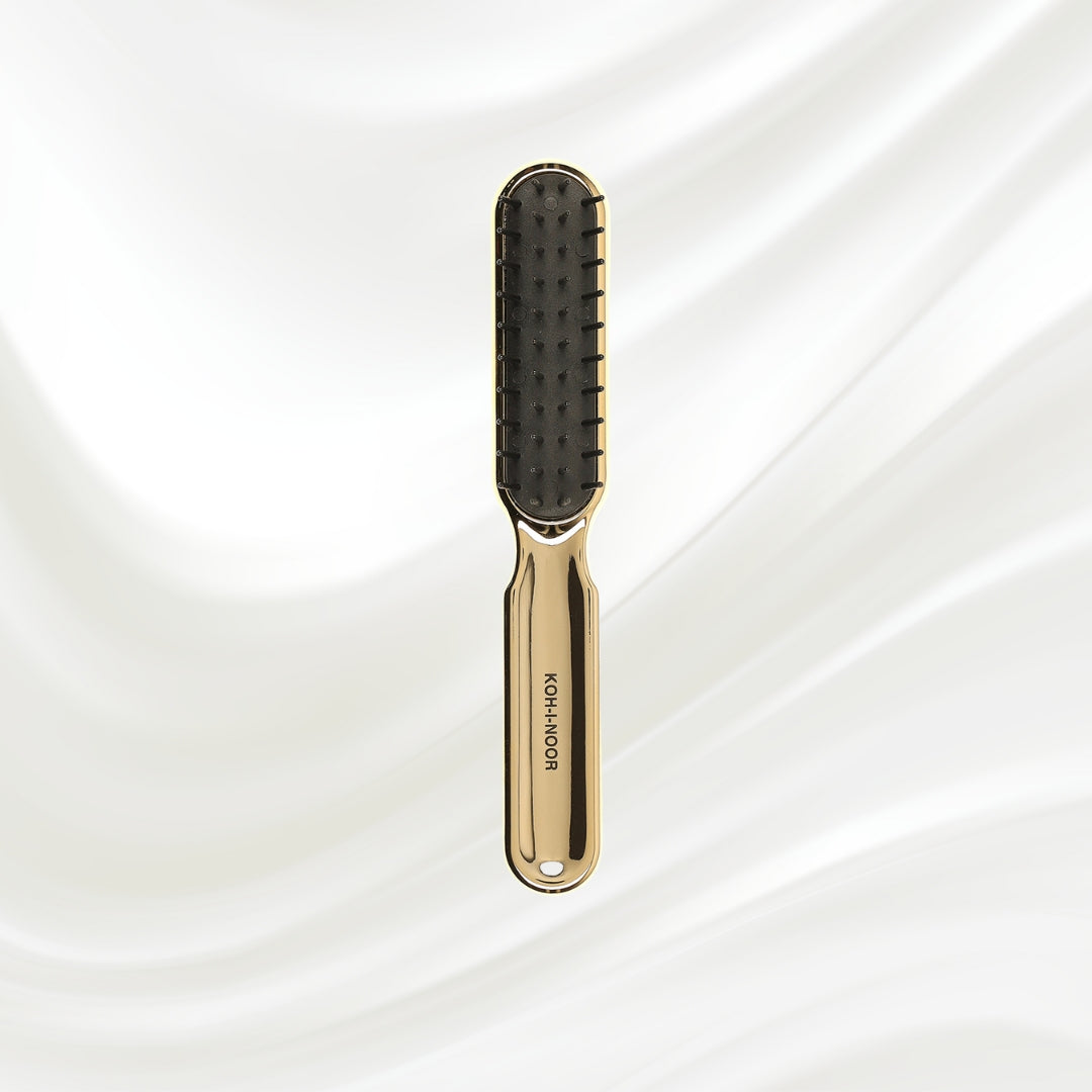 Metallic Styling Brush - Pneumatic Synthetic Pins for Thick & Coarse Hair KOH-I-NOOR Beauty USA