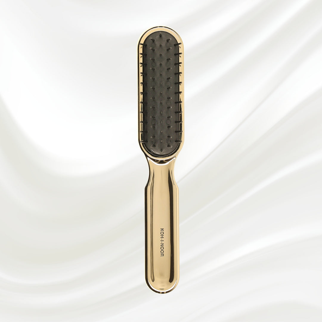 Metallic Styling Brush - Pneumatic Synthetic Pins for Thick & Coarse Hair KOH-I-NOOR Beauty USA