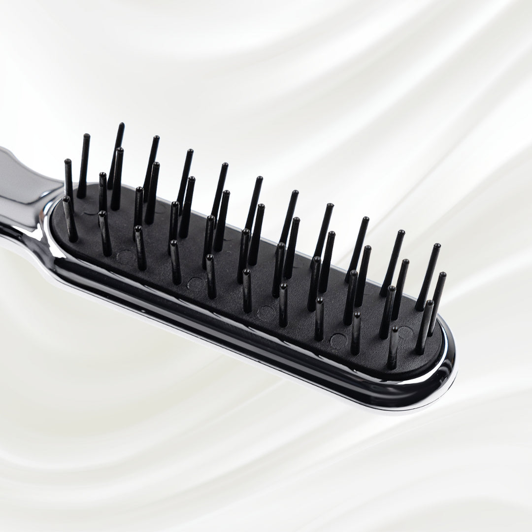 Metallic Styling Brush - Pneumatic Synthetic Pins for Thick & Coarse Hair KOH-I-NOOR Beauty USA