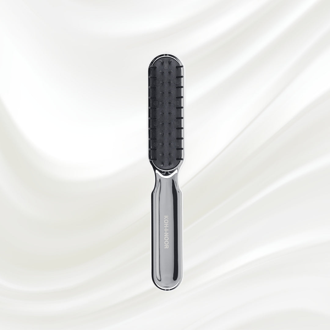 Metallic Styling Brush - Pneumatic Synthetic Pins for Thick & Coarse Hair KOH-I-NOOR Beauty USA