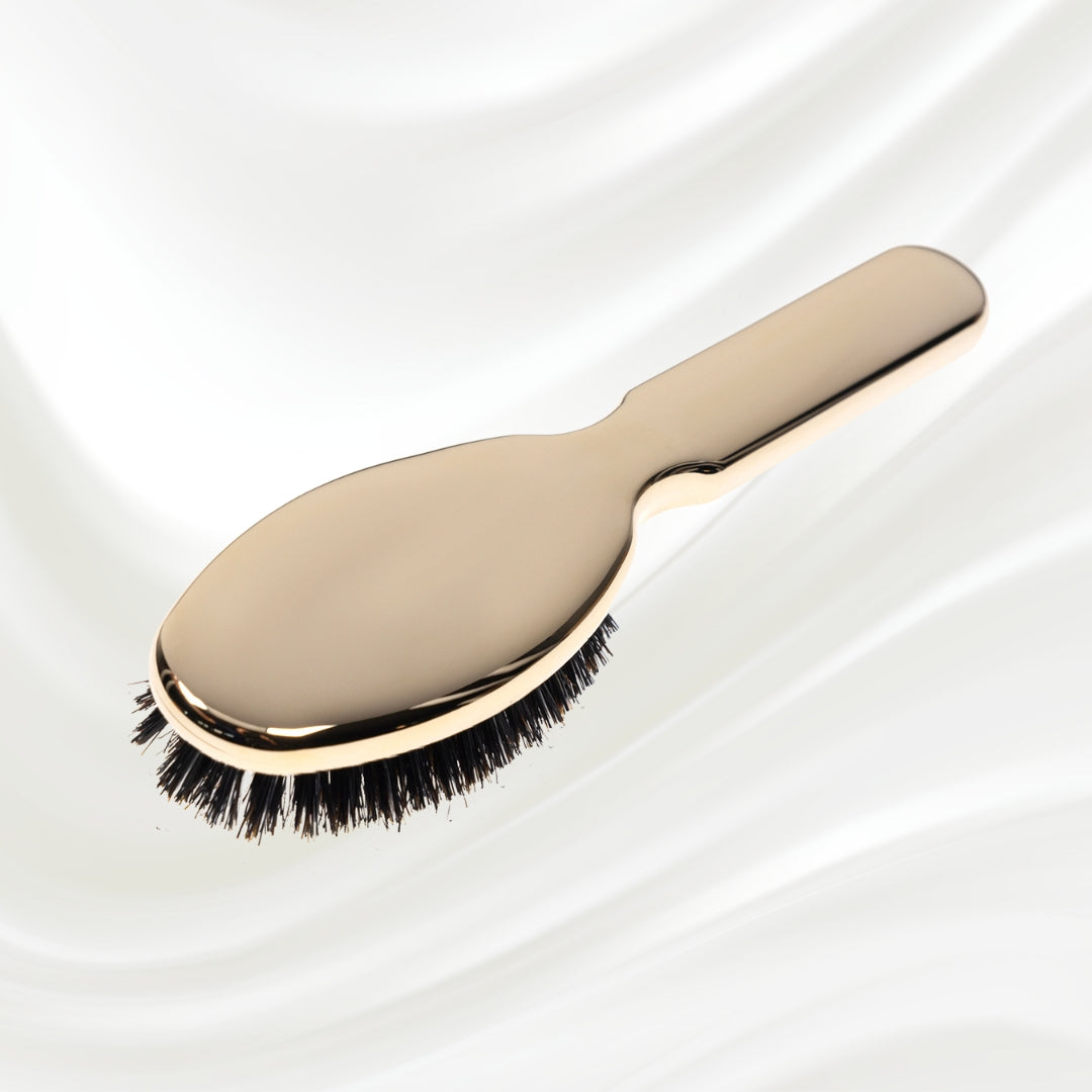 Metallic Nylon & Boar Bristle Hair Brush - Pneumatic Cushion for All Hair Types KOH-I-NOOR Beauty USA