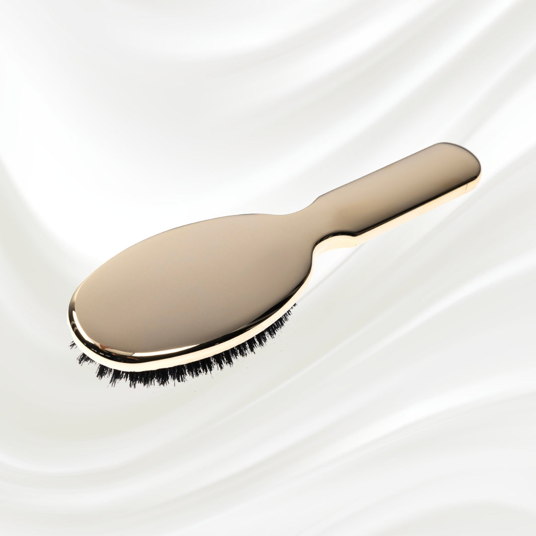 Metallic Nylon & Boar Bristle Hair Brush - Pneumatic Cushion for All Hair Types KOH-I-NOOR Beauty USA