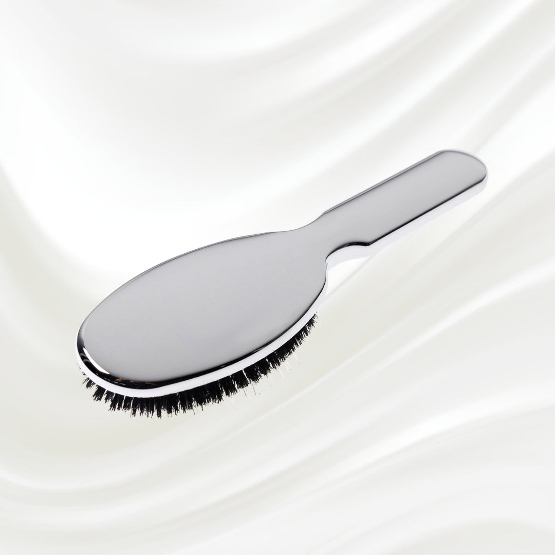 Metallic Nylon & Boar Bristle Hair Brush - Pneumatic Cushion for All Hair Types KOH-I-NOOR Beauty USA