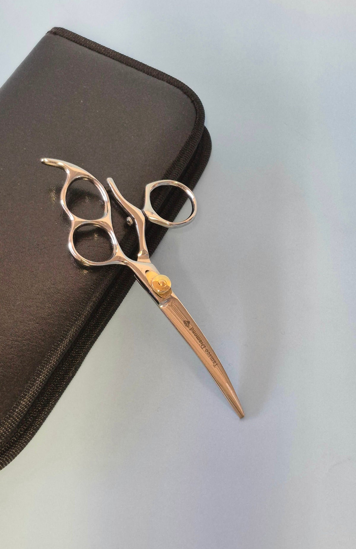 Sabre Curved Shears 6" Swivel Thumb Triple Ring Tamsco Precision Tools