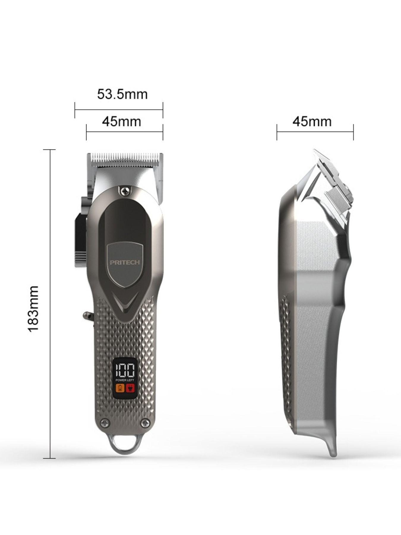 Cordless Hair Clipper with LED Display Unique Oils