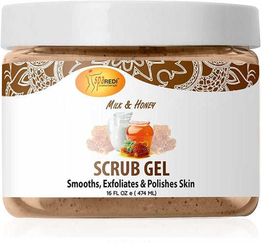 Spa Redi - Scrub Gel - Milk & Honey  16oz