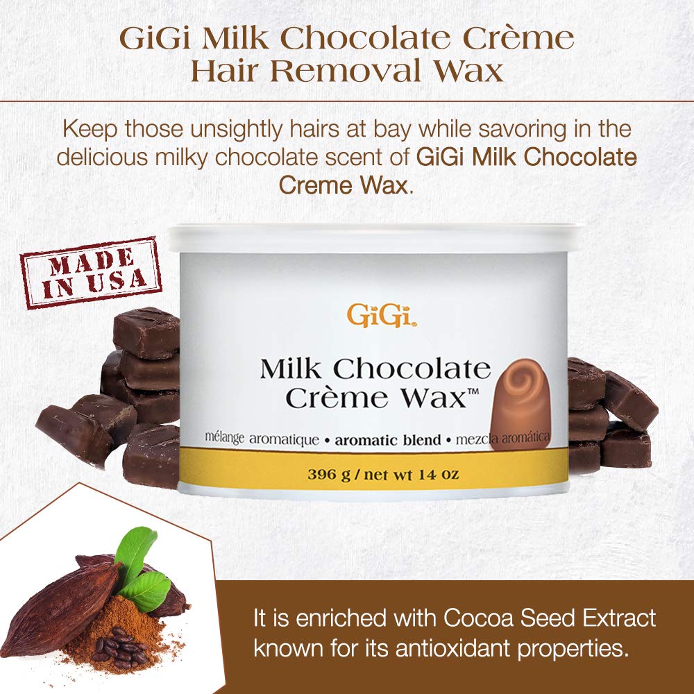 GiGi Milk Chocolate Creme Wax™ 14 Oz Lunali Nail Supply