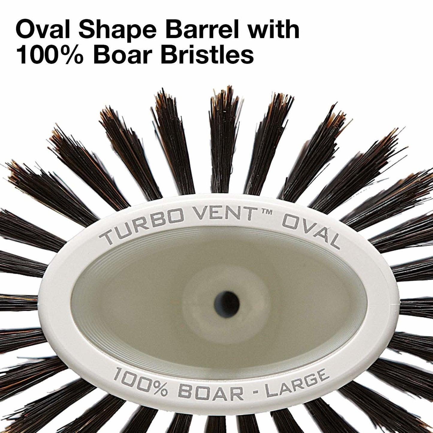 Olivia Garden Ceramic and Ion Turbo Vent 100% Boar Bristle Round Hair Brush CI-BR (4 1/2") The Beauty Box