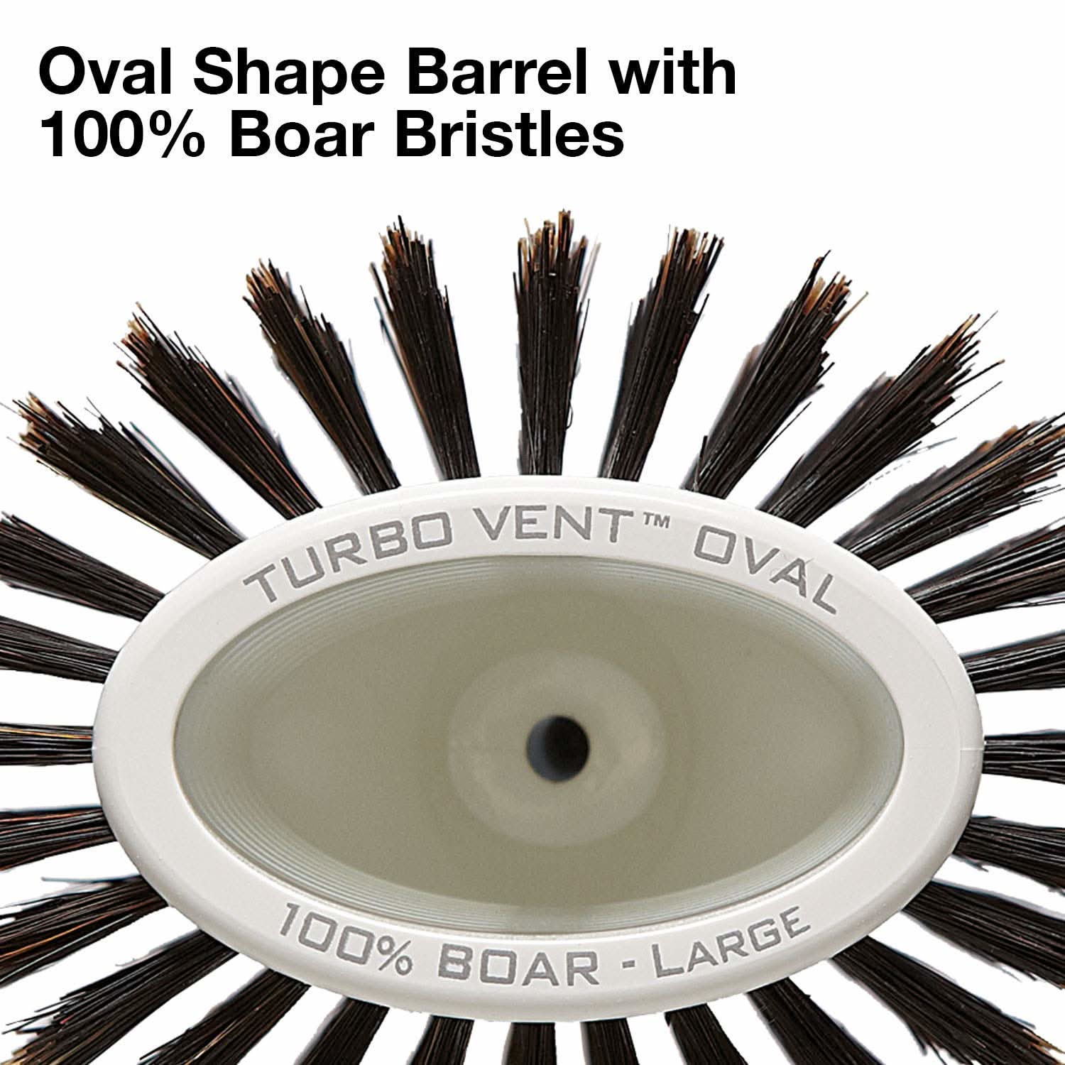 Olivia Garden Ceramic and Ion Turbo Vent 100% Boar Bristle Round Hair Brush CI-BR (4 1/2") The Beauty Box