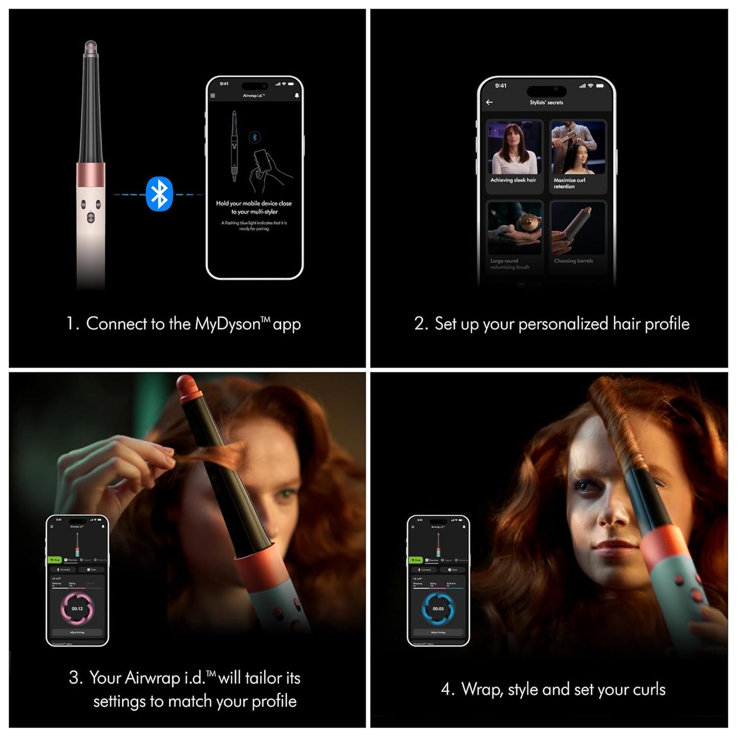 Dyson Airwrap i.d.™ Multi-Styler, Allure Winner, Bluetooth Connected, No Heat Damage, 6-in-1 Versatility, Intelligent Hair Styler