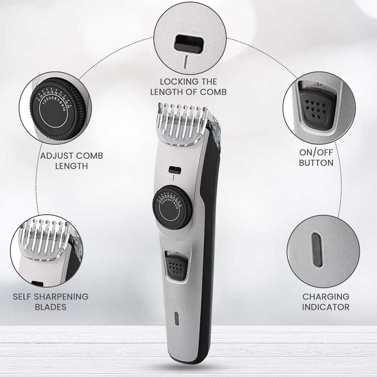 Cordless Electric Beard Grooming Kit Gamba Beauty