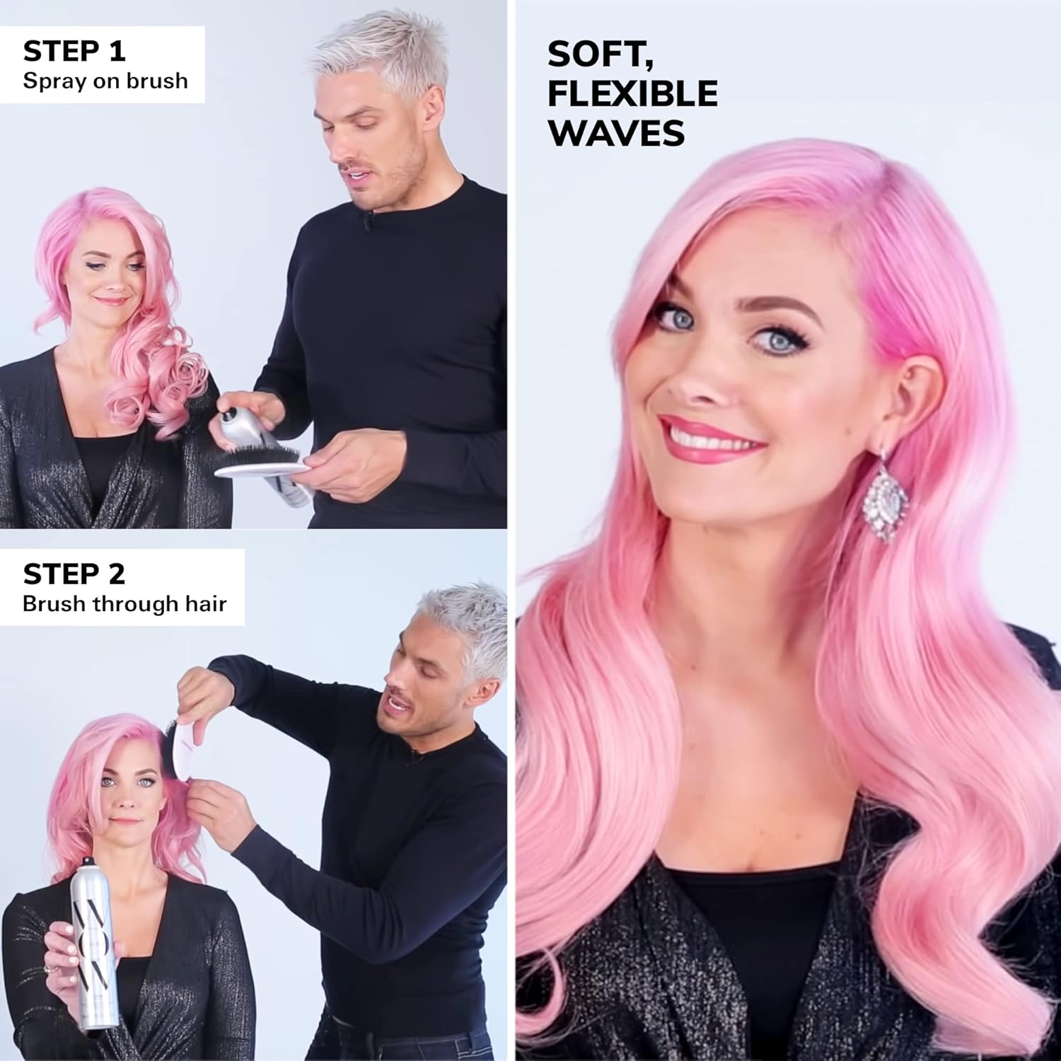 COLOR WOW Cult Favorite Firm + Flexible Hairspray – Lightweight spray with all day hold | Humidity resistance | Heat + UV protection | non stiff, non sticky | Brushable | Non yellowing 7DAY'S