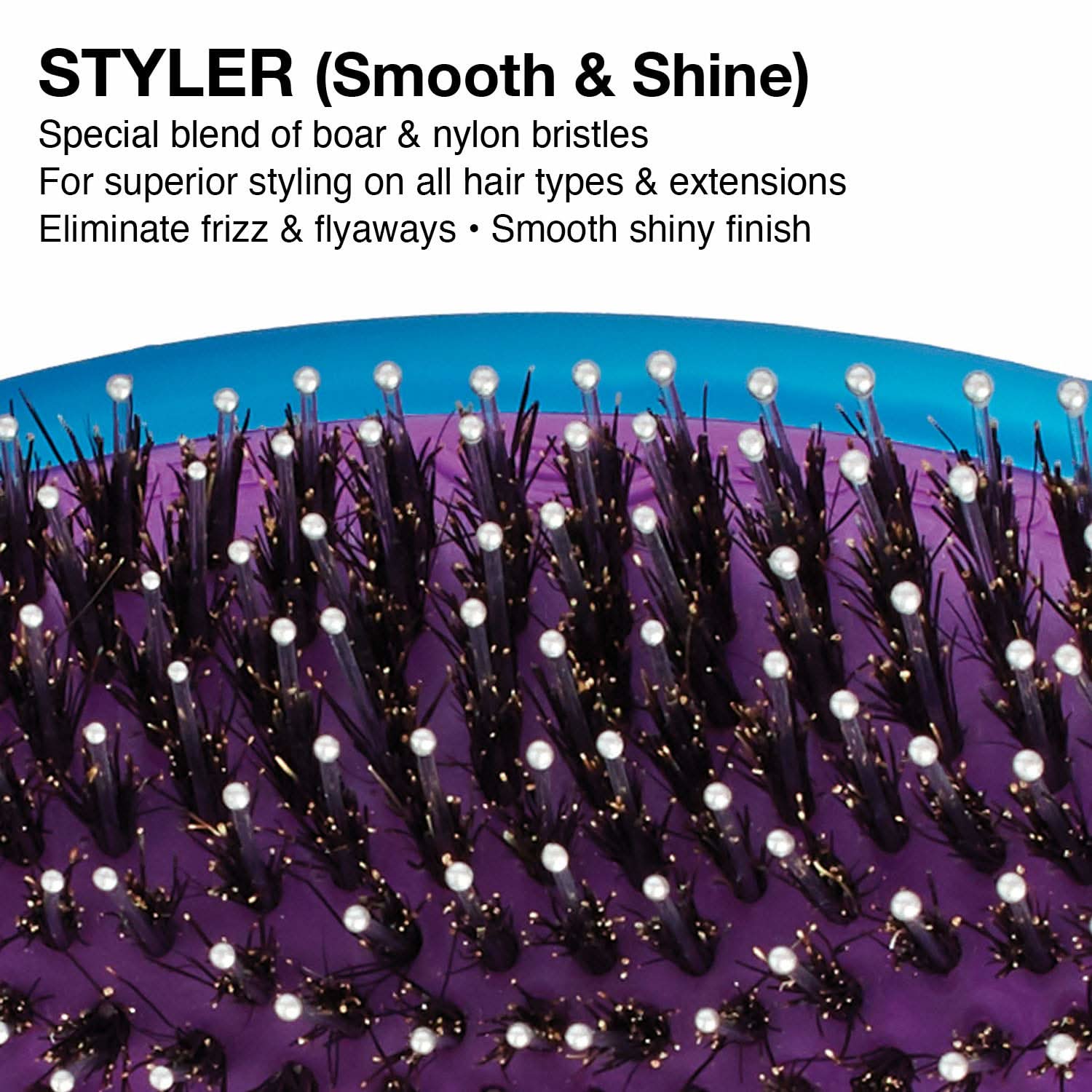 Olivia Garden The OG Brush Styler Brush OGD-C02 (Blue) Smooth & Shine The Beauty Box
