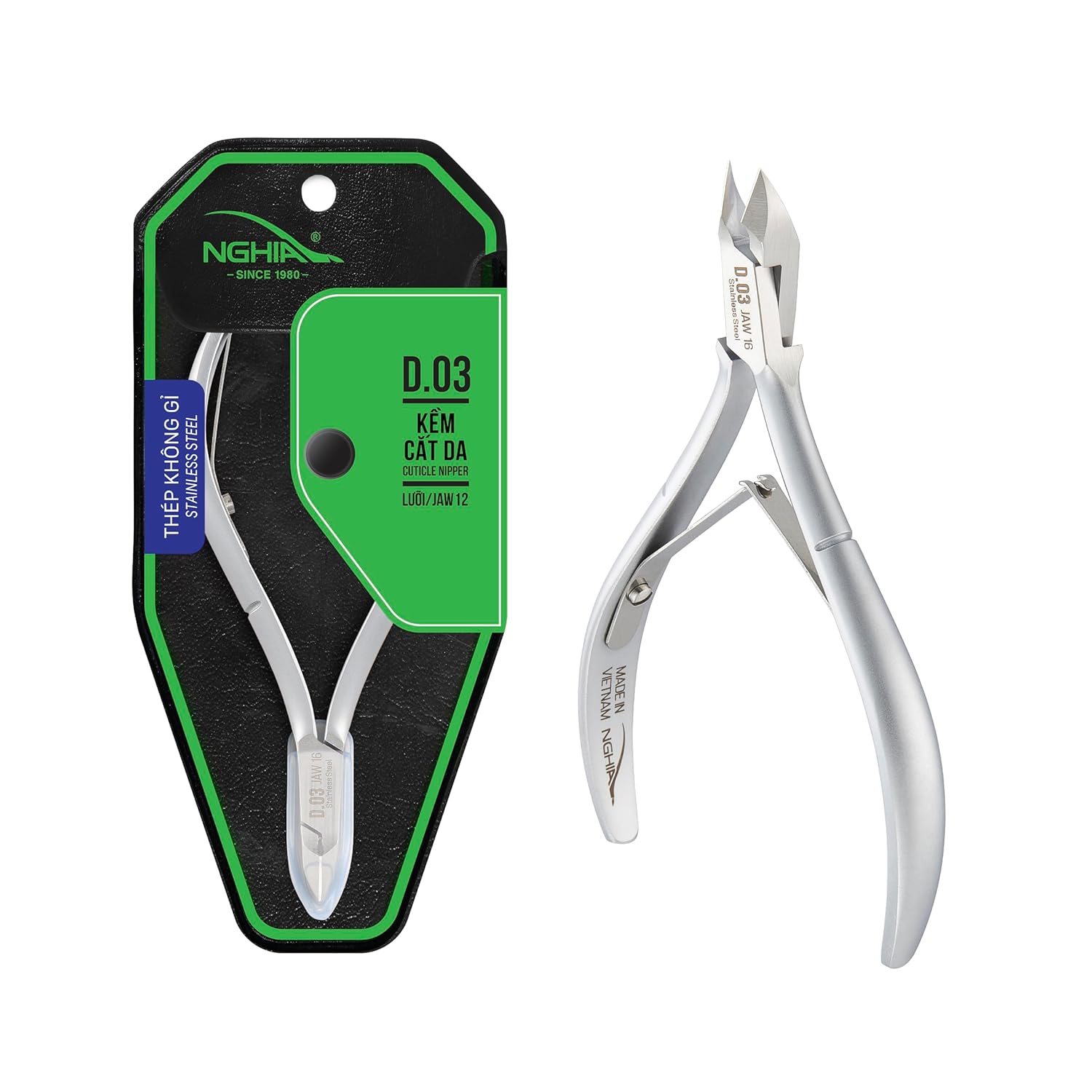 *D.03 Box Stainless Steel Cuticle Nipper- 10pc Lunali Nail Supply