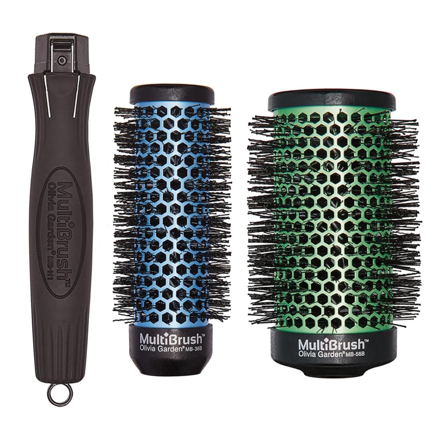 Olivia Garden MultiBrush - Non-Electrical Detachable Thermal Brush with Ceramic Barrel
