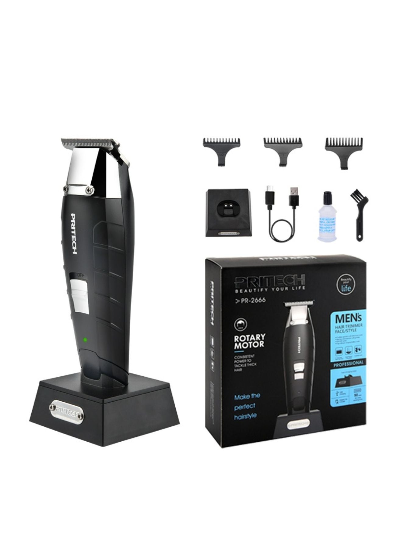 Waterproof Cordless Hair Clipper Unique Oils