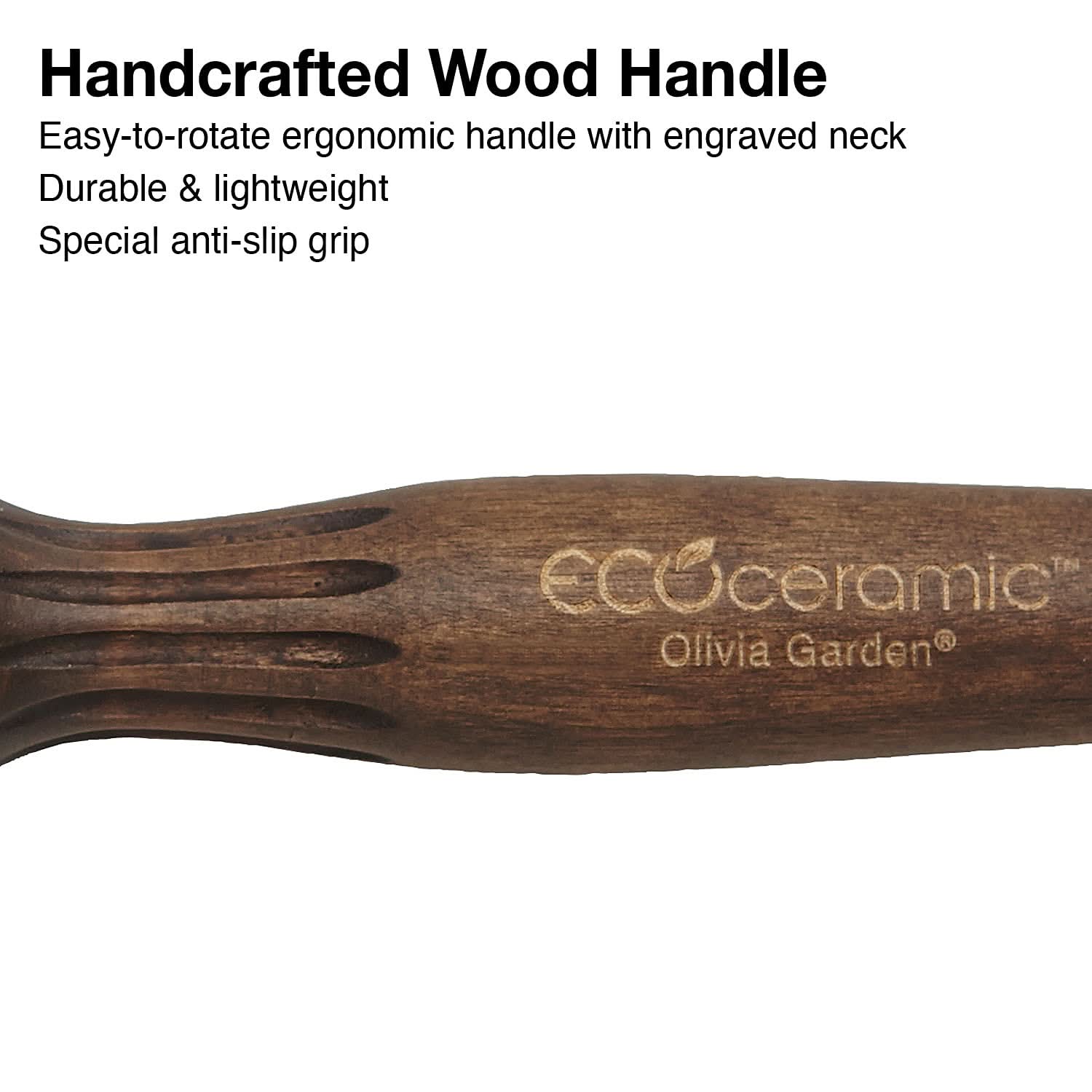 Olivia Garden Eco Ceramic Firm Bristle Thermal Brush 1 3/4" EC-20F The Beauty Box