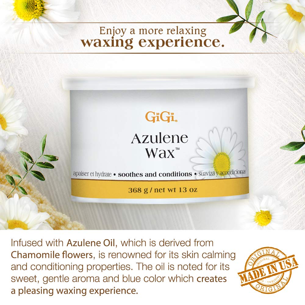 Azulene Infused Wax 13 oz Lunali Nail Supply