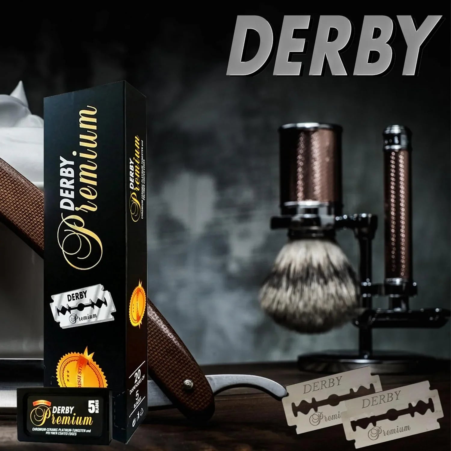 Derby Premium Double Edge Razor Blades - Multipack BarberSets