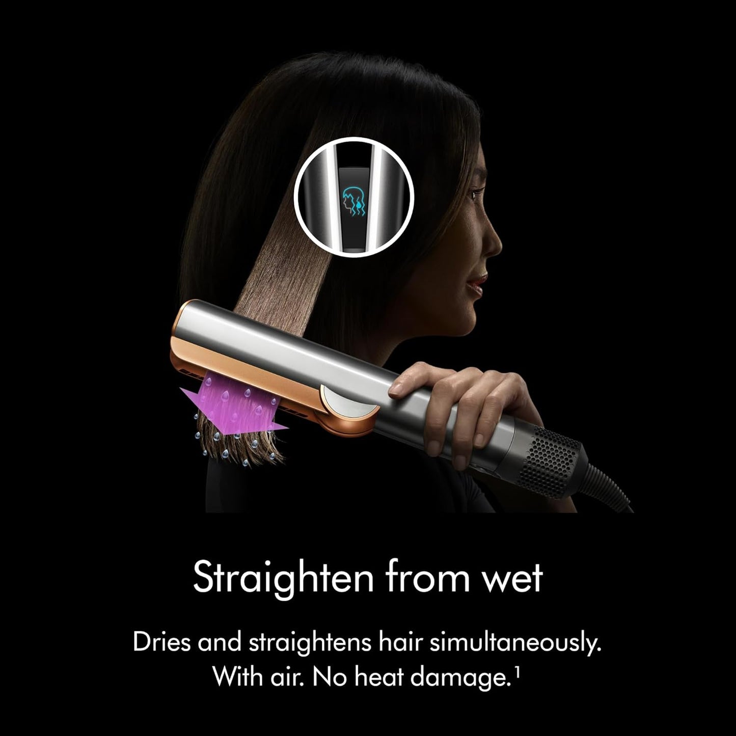 Dyson Airstrait™ Straightener, Wet to Dry Hair Straightener, No Heat Damage, No hot Plates, All Hair Types