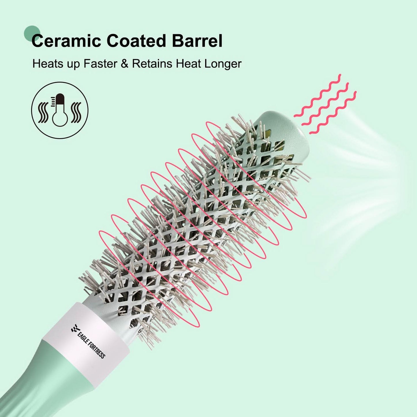 Eagle Fortress Professional Round Hair Brush 0.98 in The Beauty Box