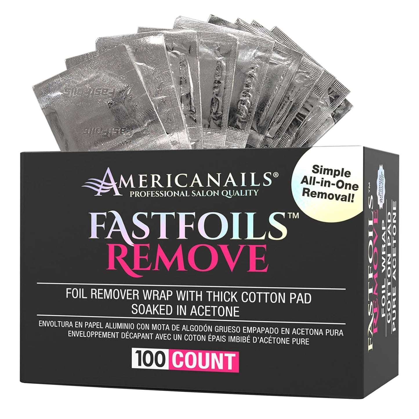 Fast Foil Remover - 100ct Lunali Nail Supply
