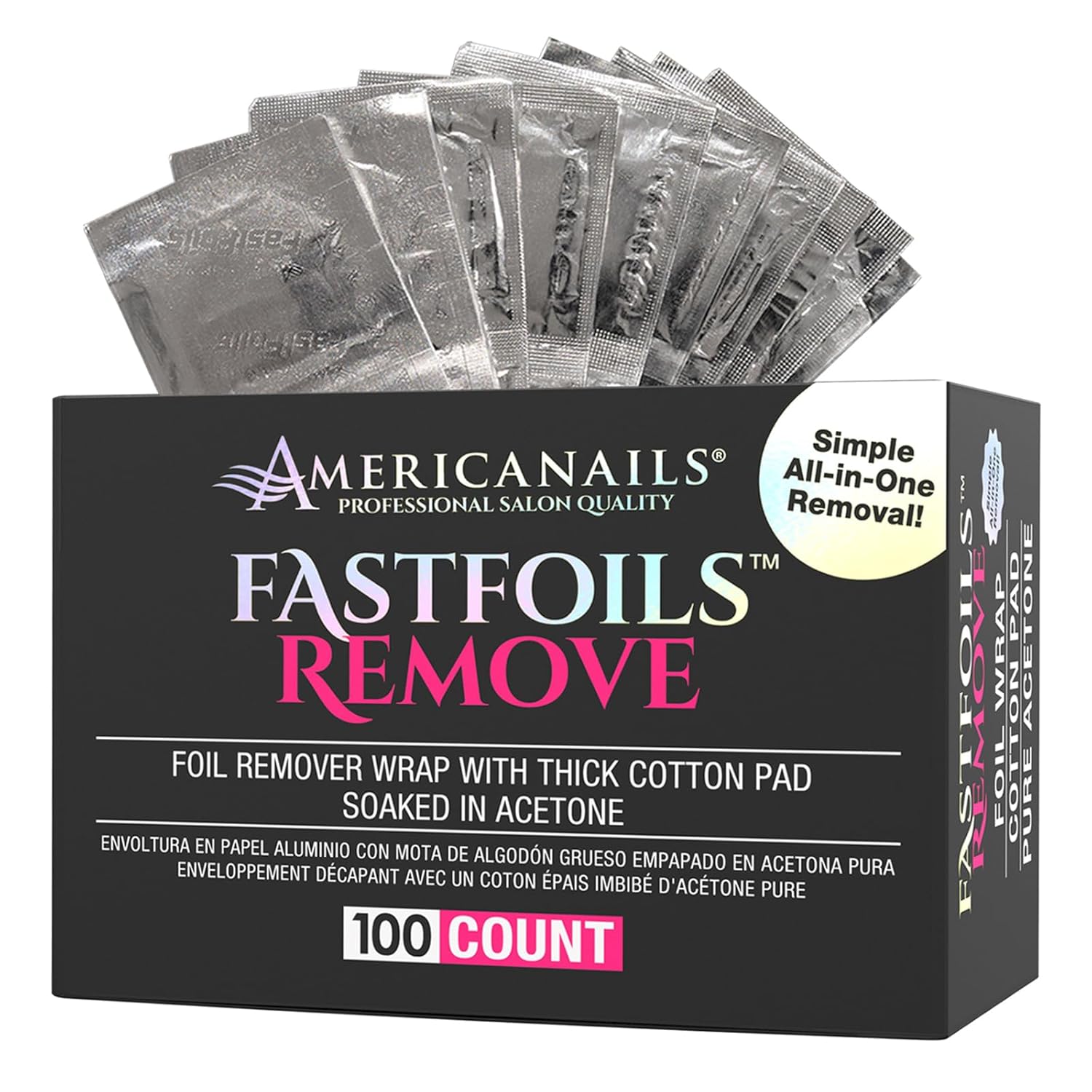 Fast Foil Remover - 100ct Lunali Nail Supply