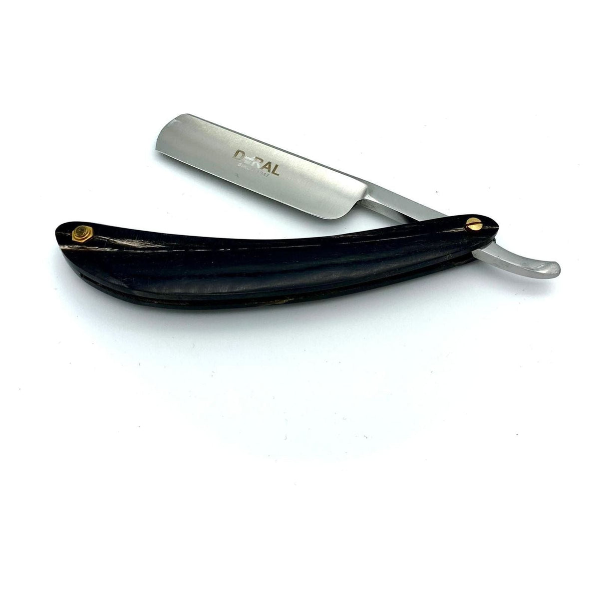 Dural Edge Heavy Duty Unique Grey "Marble" Wood Straight Razor SE-053 Pasteur Pharmacy
