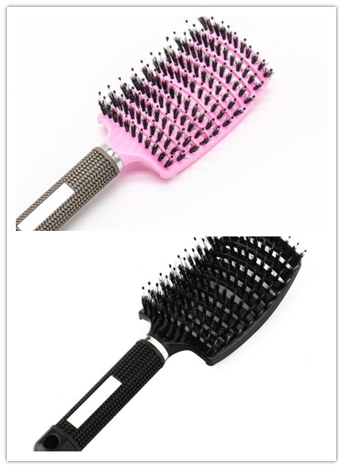 Hairbrush Anti Klit Brushy Haarborstel Women Detangler Hair Brush Bristle Nylon Scalp Massage  Teaser Hair Brush Comb Noventix
