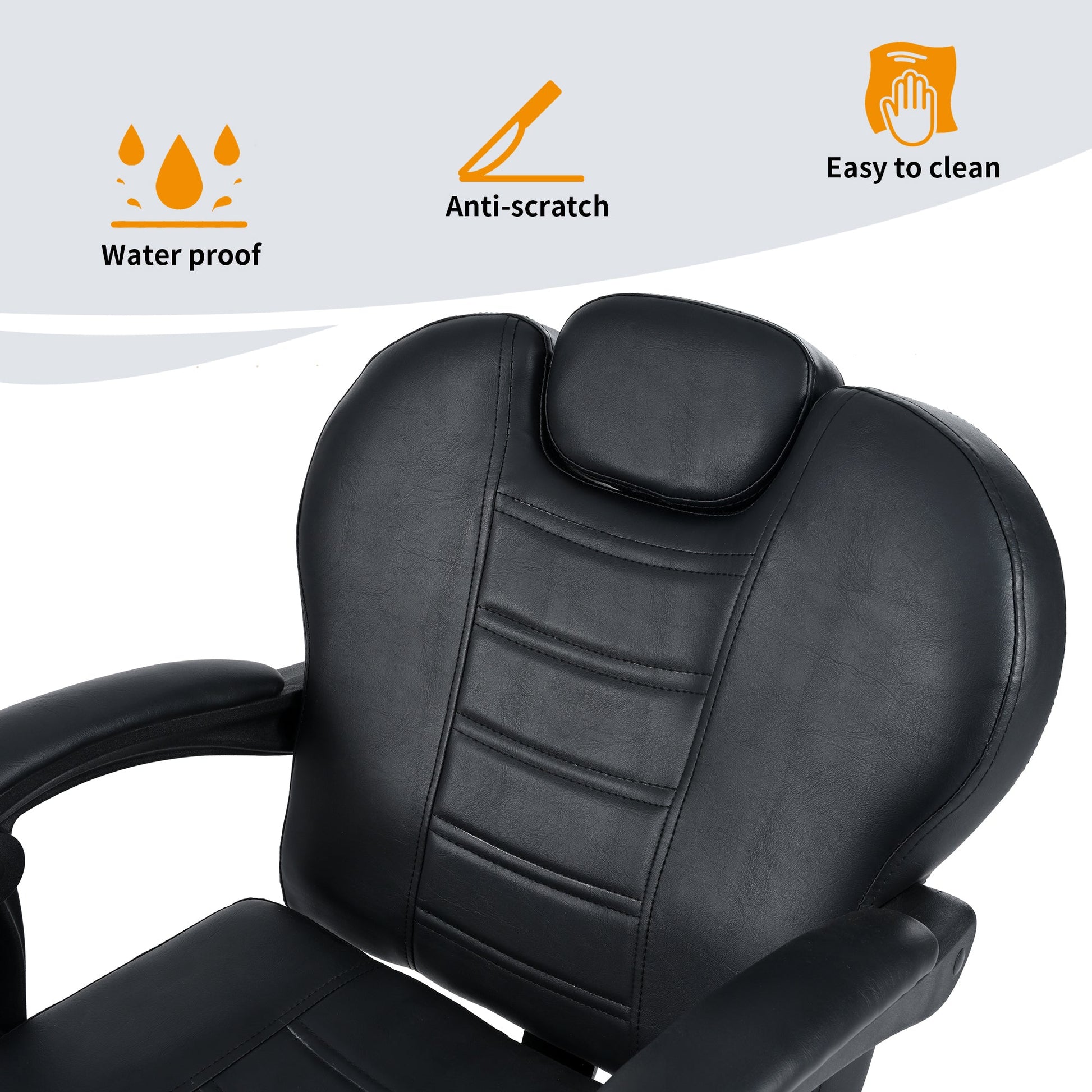 Classic Reclining Barber Chair for Hair Stylist Home Furnishers
