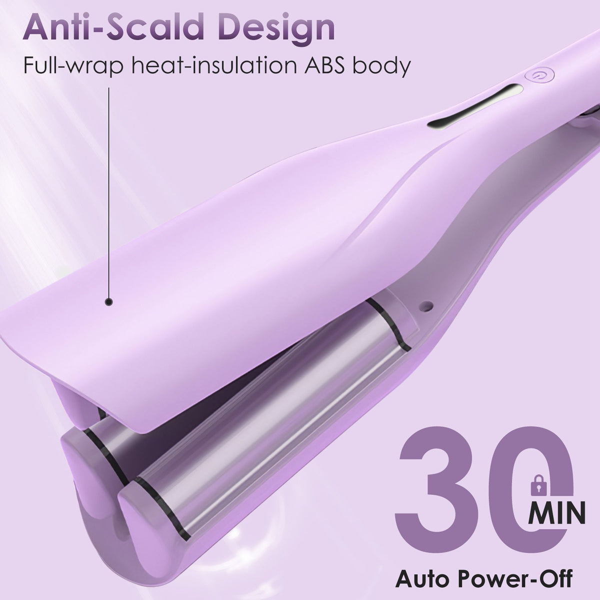 Deep Curling Wand with 5 Temps Gamba Beauty