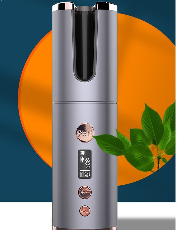 Wireless Rechargeable Curling Iron Electric Hair Curler Fully Automatic Rotating Portable Hairdresser Elyvora LLC
