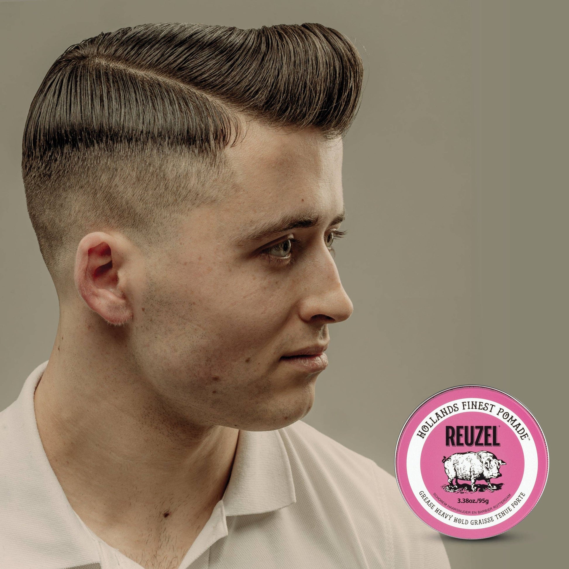 Reuzel Pink Pomade Grease Oil Based Medium Shine Strong Hold The Grease Shop