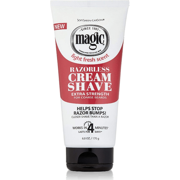 Magic Cream Shave, Razorless, Extra Strength, for Coarse Hair 170g Pasteur Pharmacy