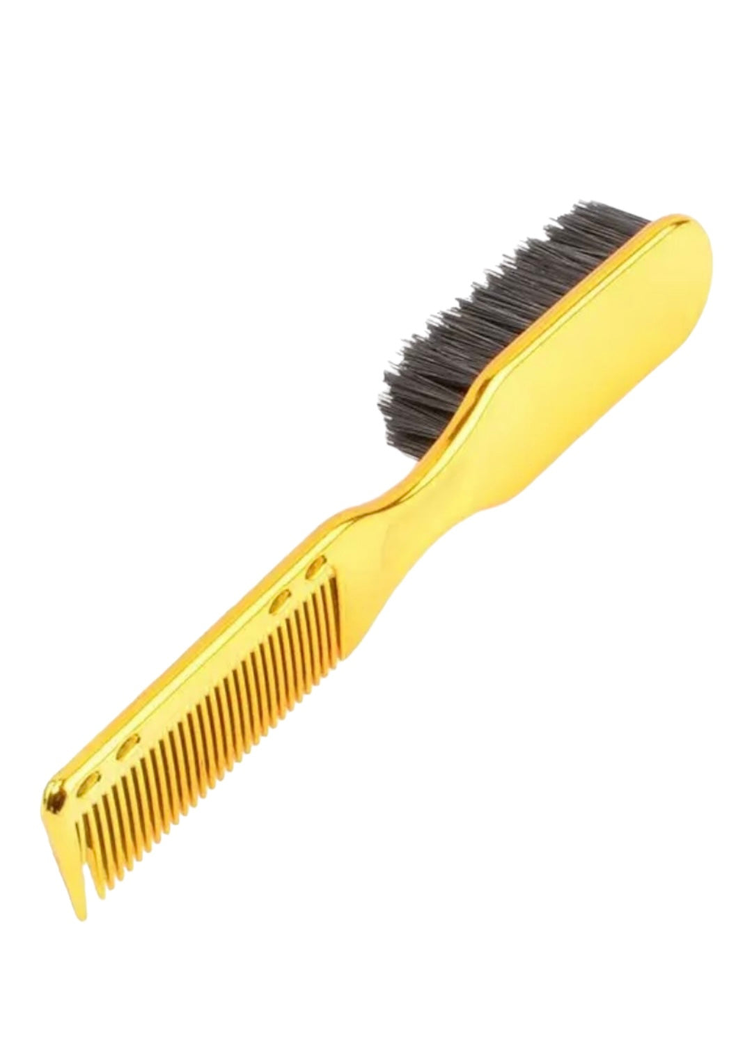 Double-Sided Beard Brush & Beard Comb Barber Brush for Grooming Beard Non-Slip & Sturdy Bristle Brush for Clean Cuts Professional Barber Comb for Beard & Hair Edge Control Brush Barber Accessories Selzalot