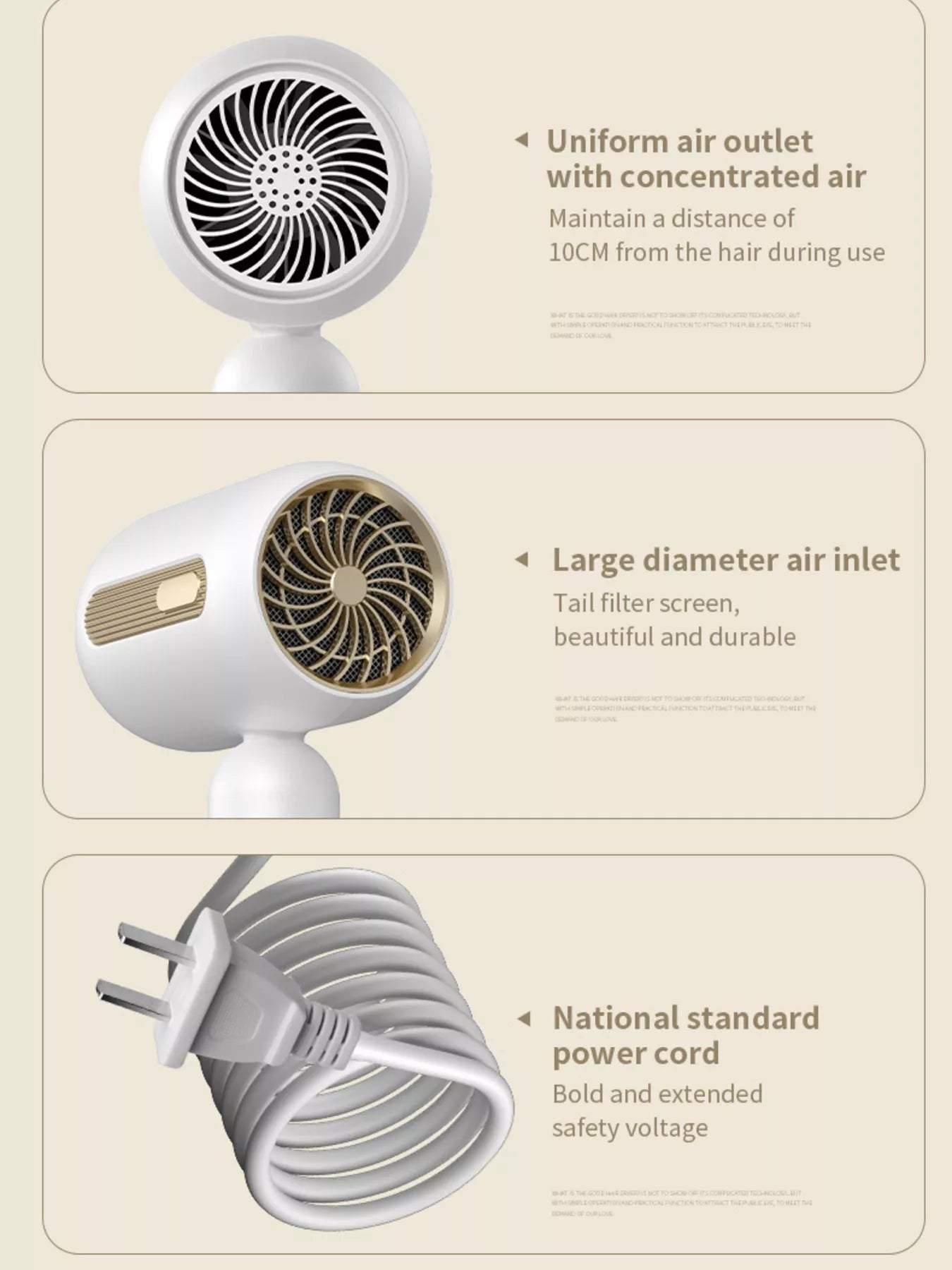 Lightweight Portable Household Hair Dryer Unique Oils