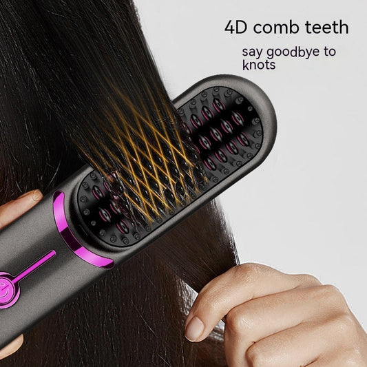 Wireless Straight Comb USB Charging Hairdressing Comb Rolls My Store
