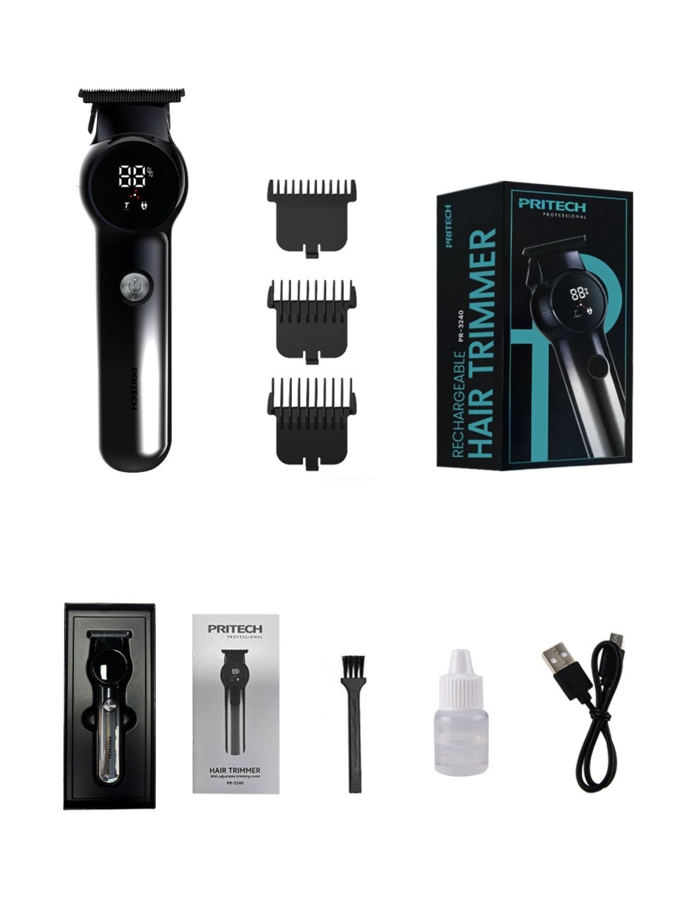 Rechargeable Hair Clipper Unique Oils