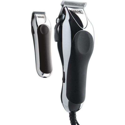 Wahl Deluxe Chrome Pro Haircutting Kit - Complete Clipper and Trimmer Set - 79402-MI Balec Group