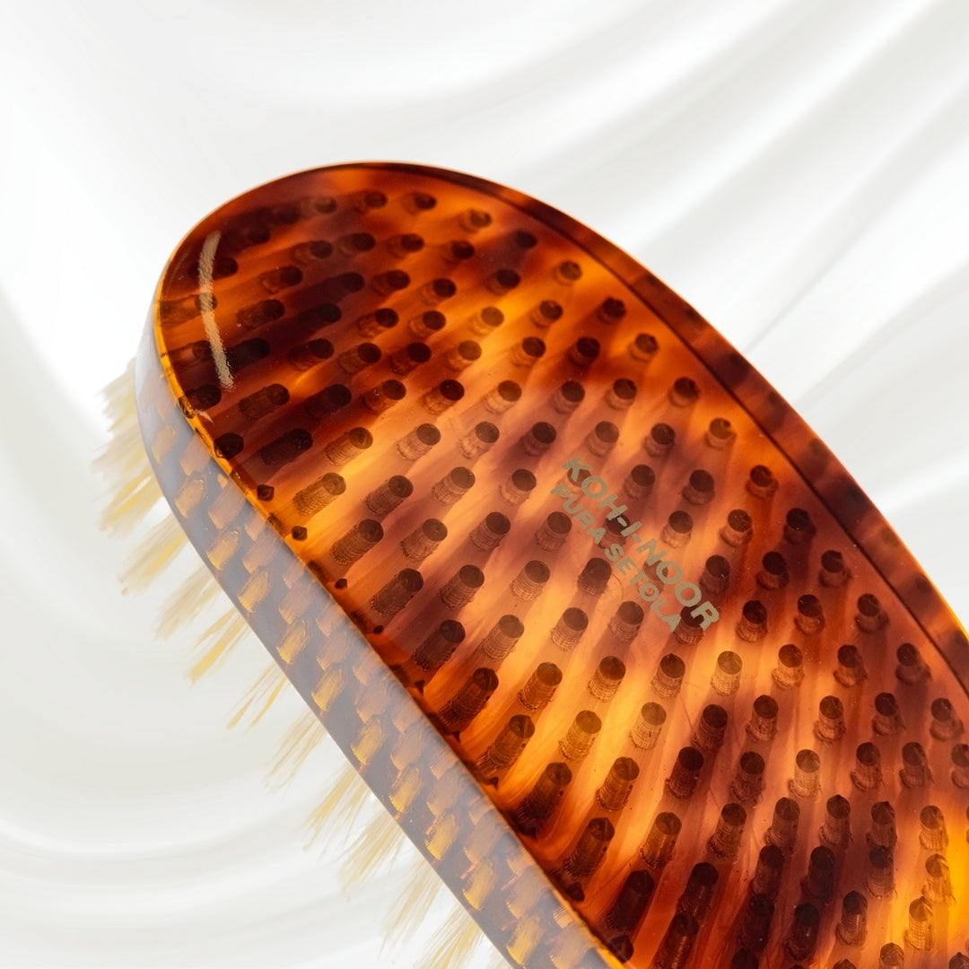 Jaspè Military Natural Bristle Brush - Men's Hair & Beard Grooming KOH-I-NOOR Beauty USA