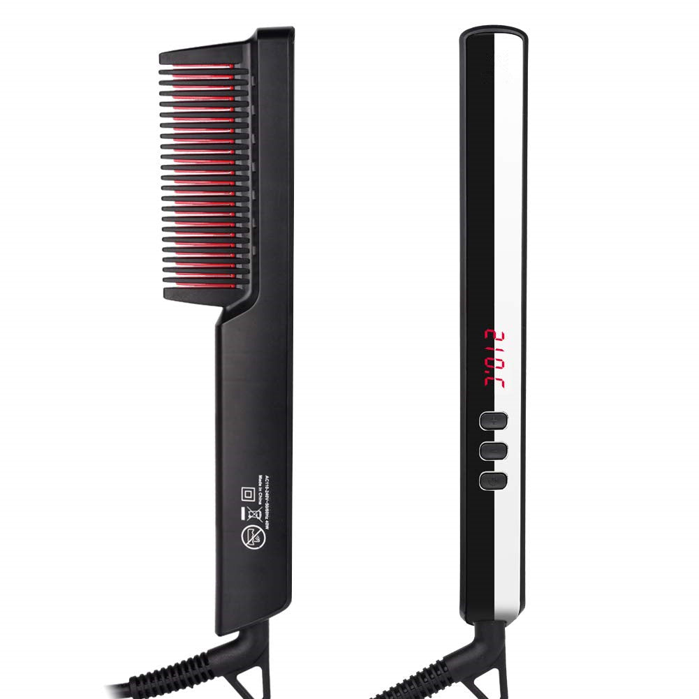 Ladies Straightening Comb Men's Multifunctional Hair Comb With Hair Care Essential Oil 40ml Elyvora LLC