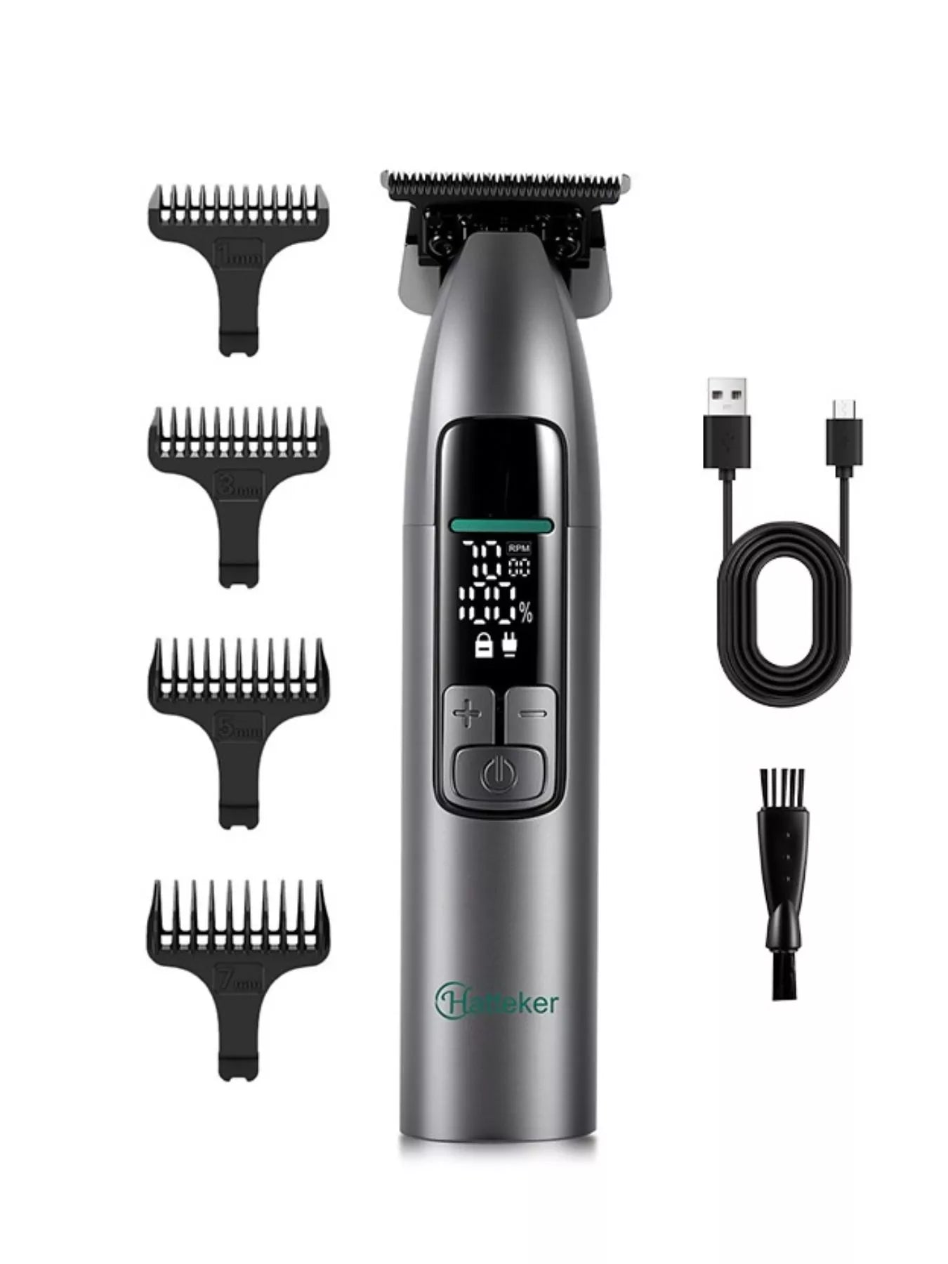 Cordless Hair Clipper with LED Display Unique Oils
