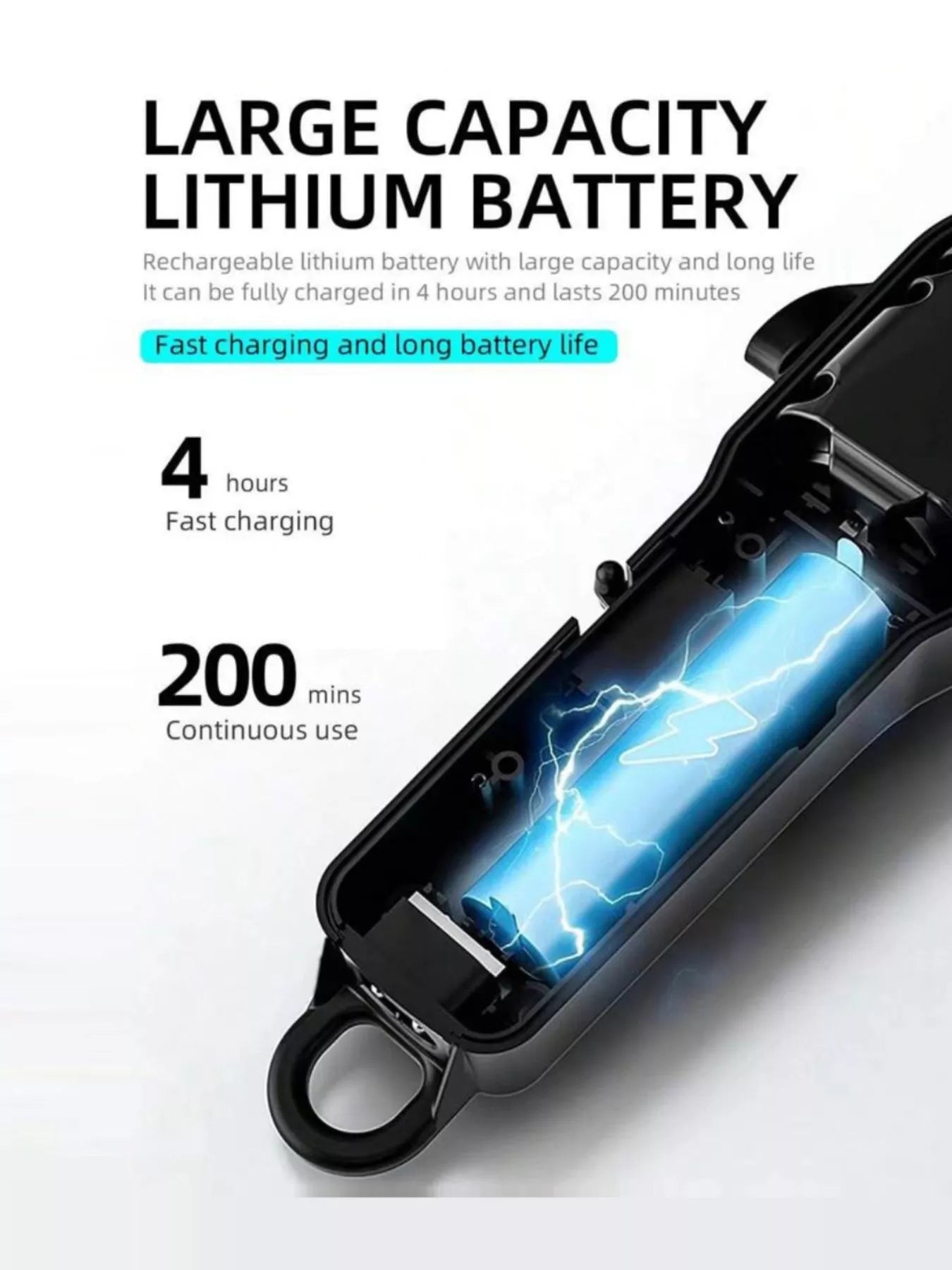 Cordless Hair Clipper with LED Display Unique Oils